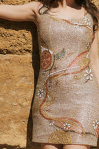 Aperol Affair Dress (Metallic Sparkle Beads)